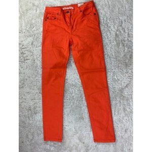Johnnie B Size 24 Womens Jeans Low Rise Orange Stretch Skinny